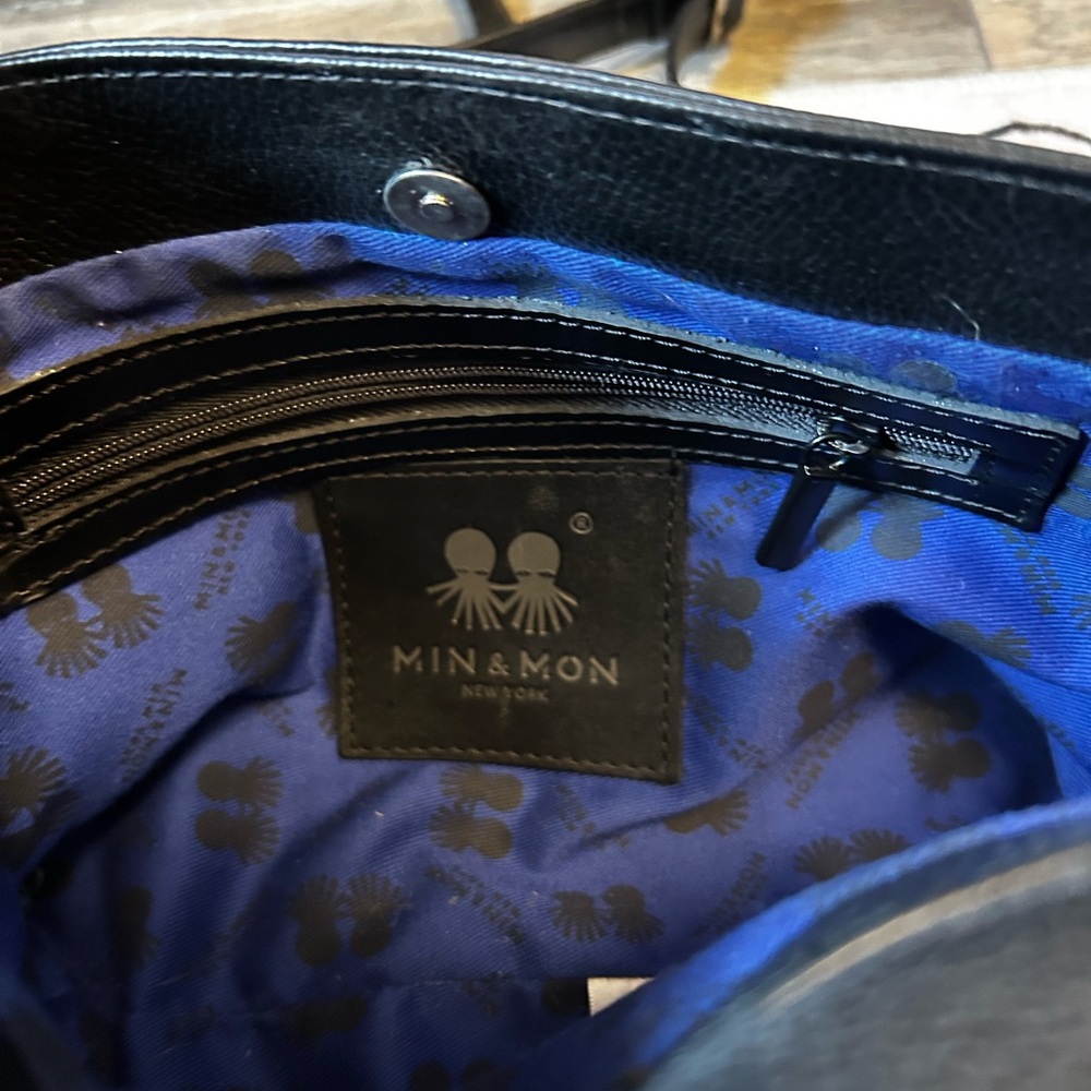 Min & Mon Pebbled Leather Reversible Crossbody - Picture 4 of 5